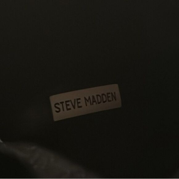 Steve Madden Women's Livvy Distressed Denim Fold-Over Cuffed Cowboy Boots 6.5 - Picture 10 of 12